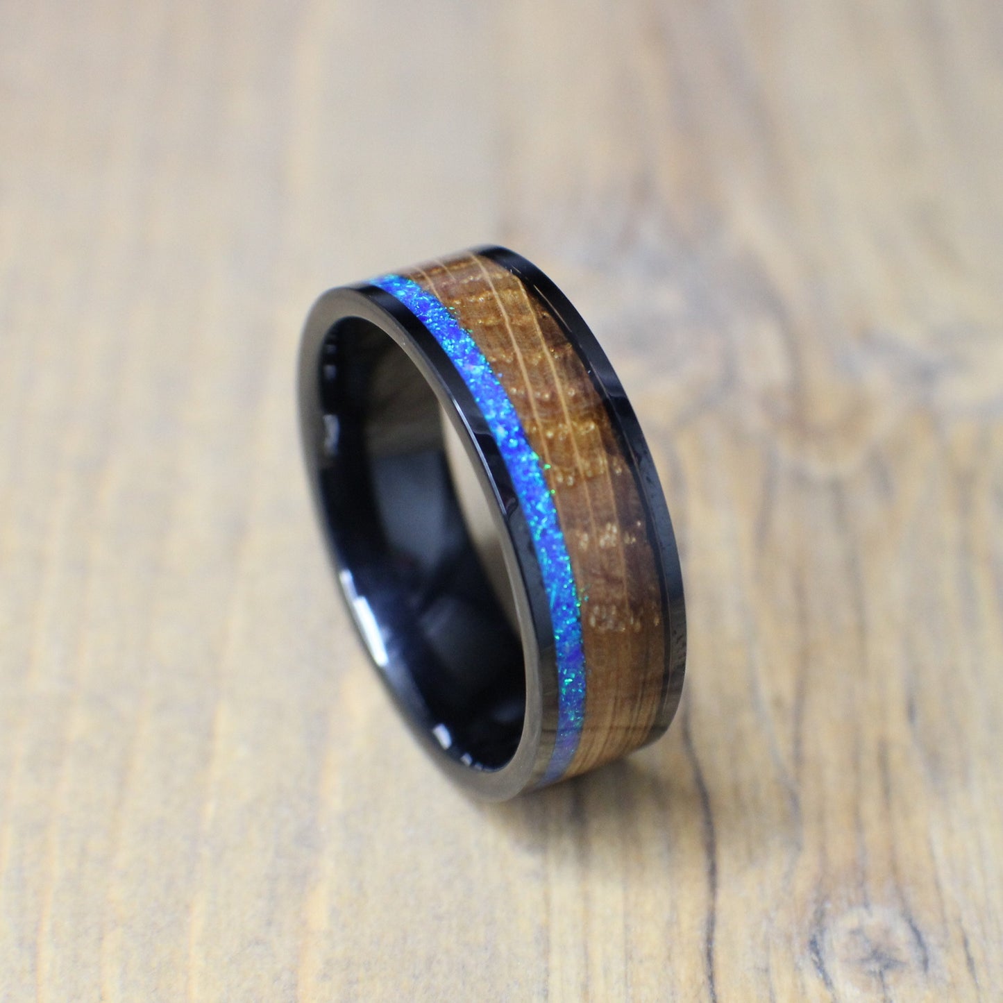 8mm wide whiskey barrel ring