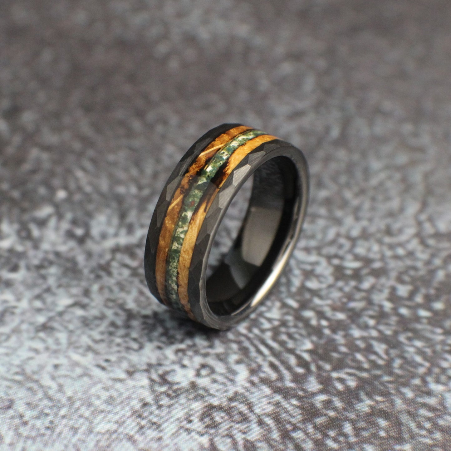 Moss Agate ring for men