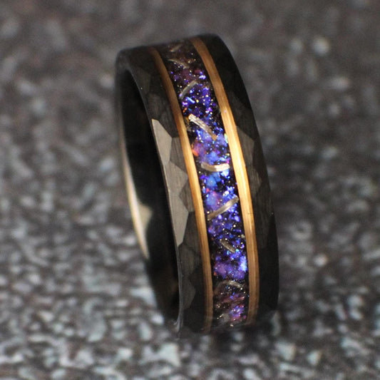 Galaxy Space Themed Wedding Ring