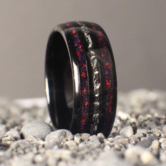 Meteorite Wedding Ring