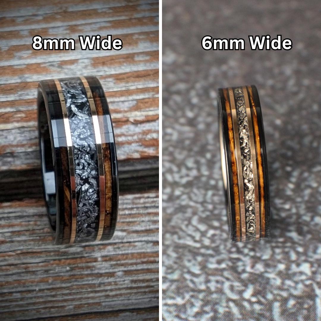 Now our best selling wedding band comes in 8mm and 6mm widths!