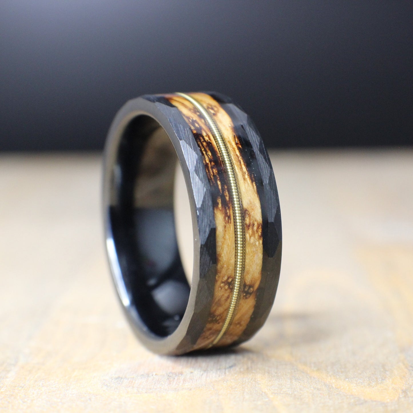 Guitar string wedding band