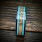 Whiskey Barrel and Turquoise Wedding Ring