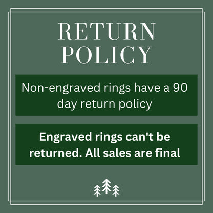 GoodRings Return Policy, engraved rings can't be returned.