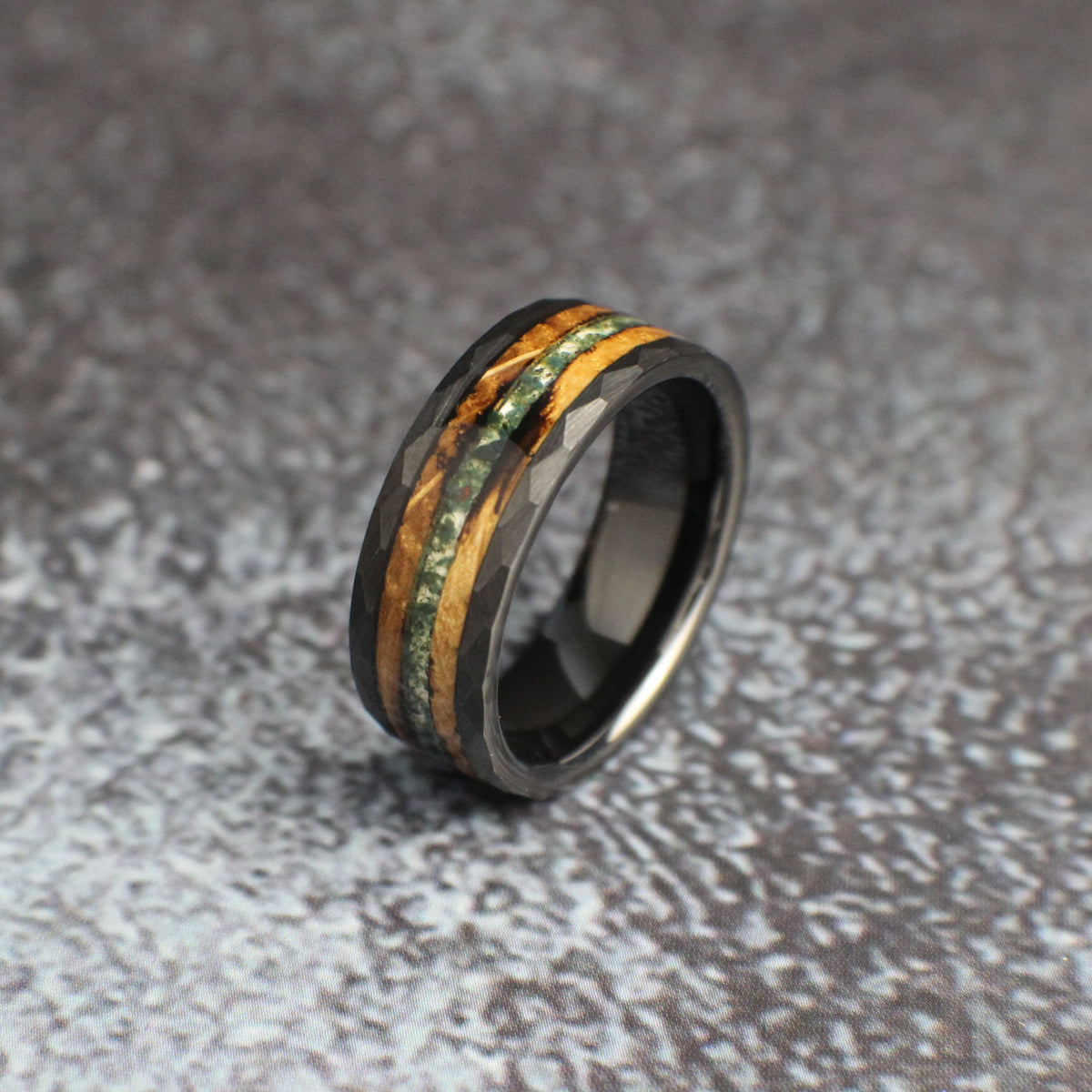 Moss Agate ring for men