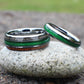 Women's Fishing Line Wedding Band, Fishing Ring for her, 4mm Wide Fishing Ring, Green Fishing Ring