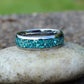 Aquamarine wedding band