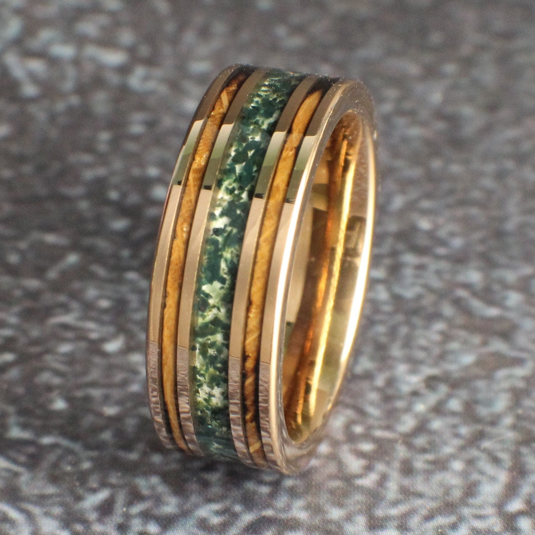 Rose gold wedding band