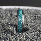 Crushed Aquamarine birthstone ring