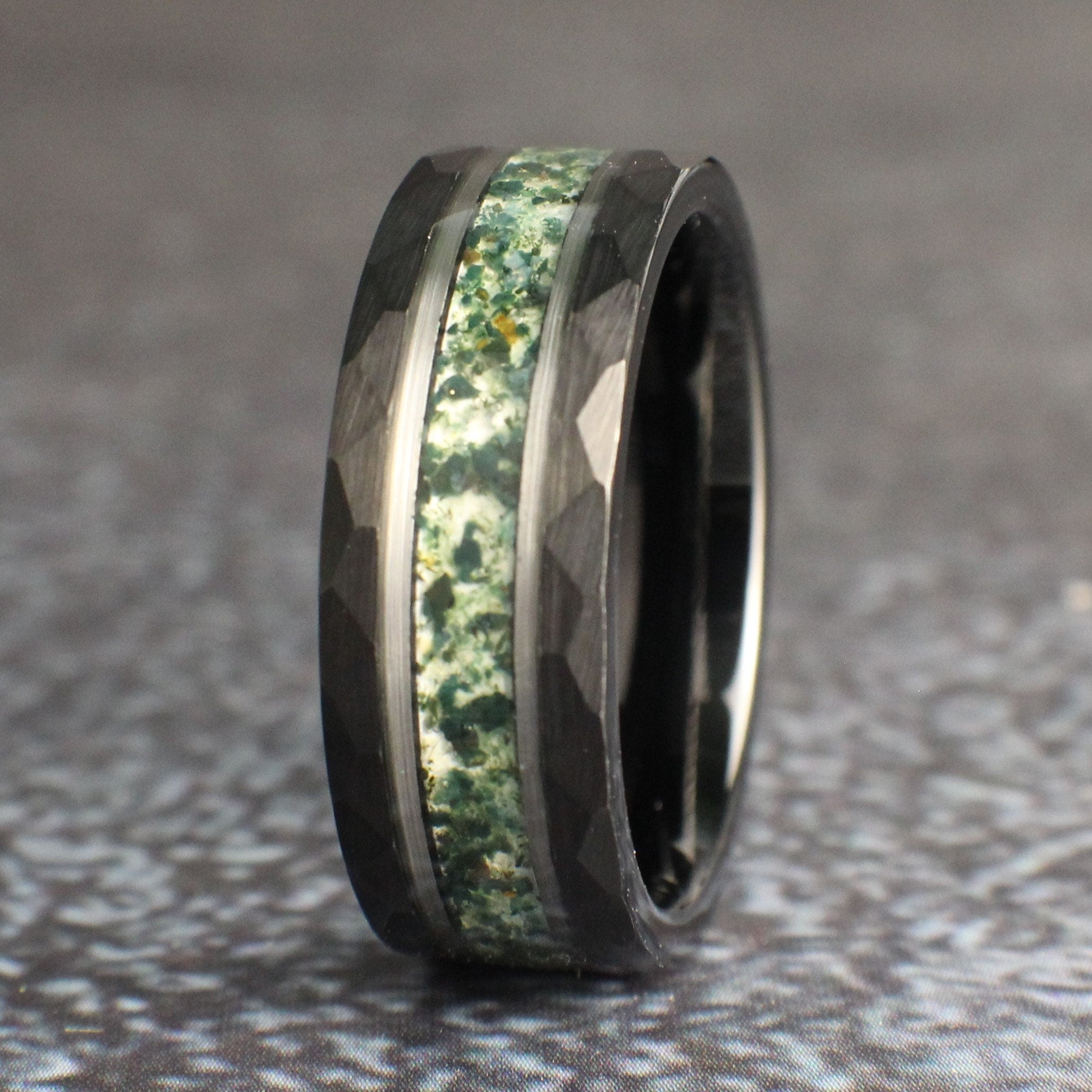 Moss Agate Wedding Rings – GoodRings
