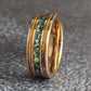 Moss agate ring