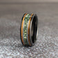 Moss agate wedding ring