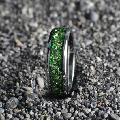 Emerald Wedding Band