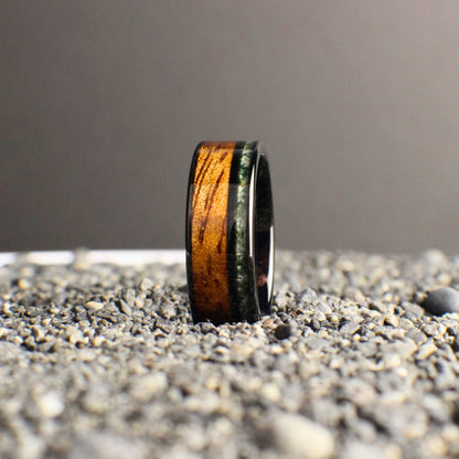 Moss Agate Wedding Ring