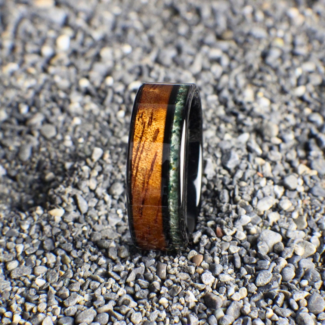 Koa Wood Ring, Koa Wood Wedding Band