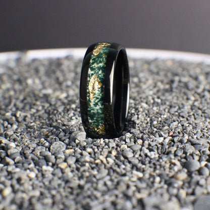 Men's Moss Agate Ring