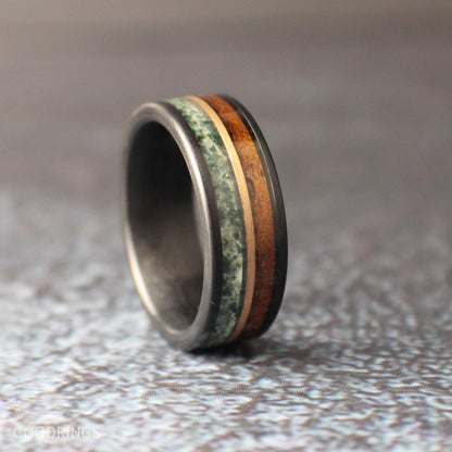 Men's Moss Agate Ring