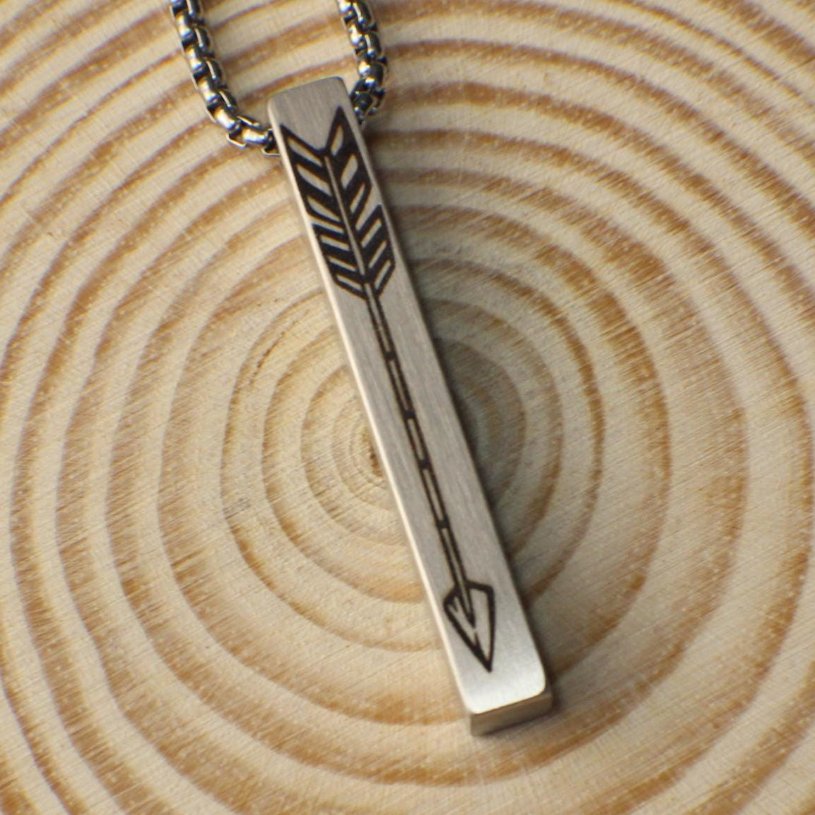 Arrow Necklace, Custom Necklace for Men, Personalized Arrow Necklace, Nature Necklace, Pendant Necklace, Necklace for Men, Gift for him