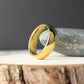 18K Gold Tungsten Ring – Domed Wedding Band in 4mm, 6mm, or 8mm, Matching Gold Bands, Men’s or Women’s Comfort Fit Ring, Polished Finish