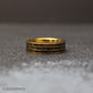 Gold Meteorite Wedding Band | Meteorite Wedding Ring | Gold Rings | Whiskey Barrel Jewelry