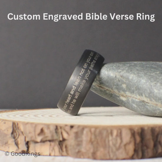 Personalized Bible Quote Ring, Christianity Ring, Religious jewelry, Cross Ring, Christian Cross Ring, Personalized Ring, Engraved Bible