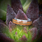 Guitar String and Whiskey Barrel Tungsten Wedding Ring