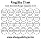 Ring size chart