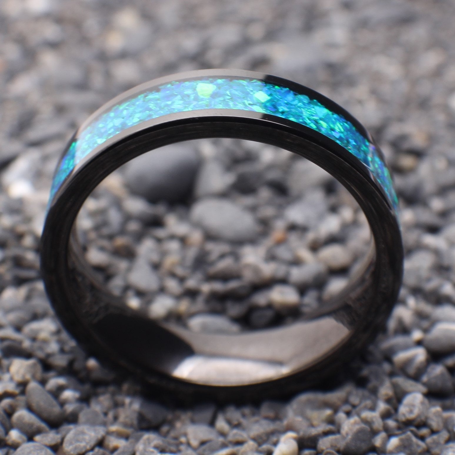 Opal anniversary ring